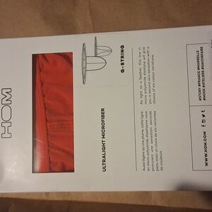 HOM Red Ultralight Microfiber G-String